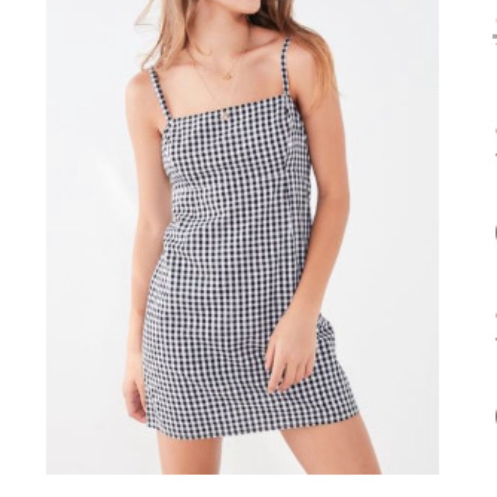 Urban Outfitters Black And White Checkered Dress